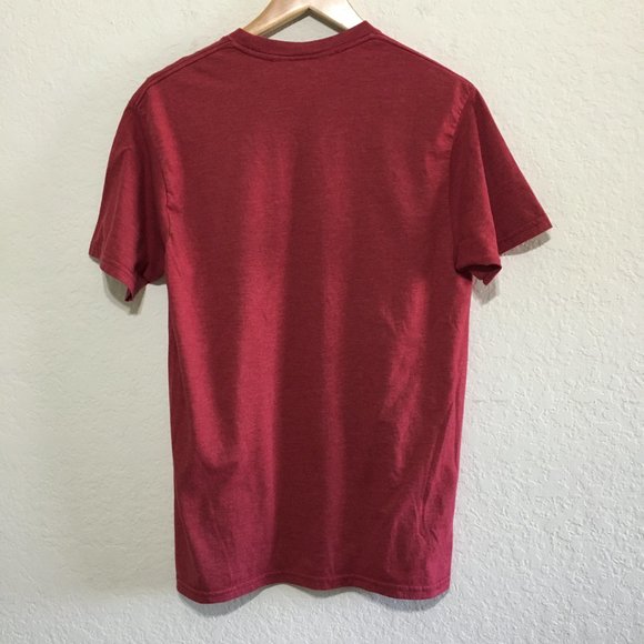 RIPNDIP Red Pocket T Shirt w/White Cat in Pocket Crew Neck Short Sleeves Size M - Picture 8 of 13